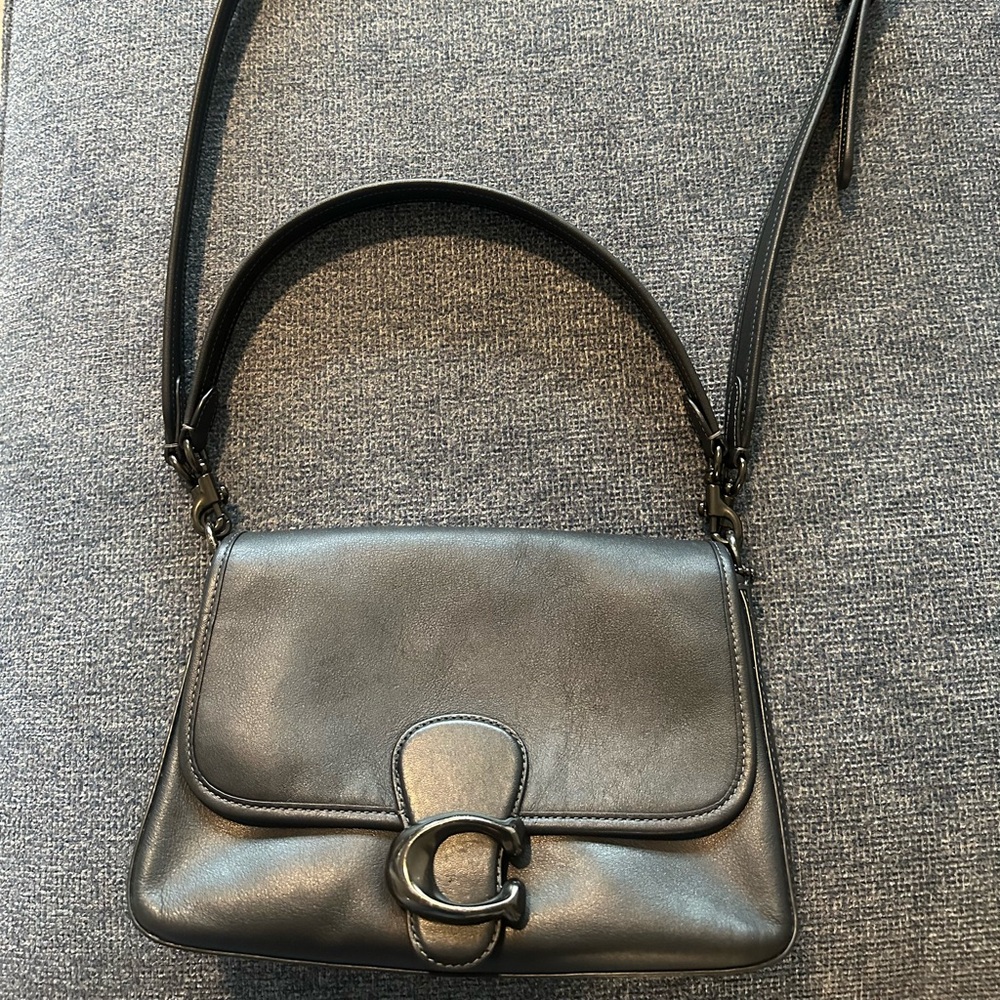 Coach Tabby Black Leather Shoulder Bag